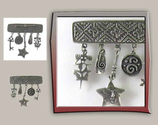 Tribal Look bar Pendant