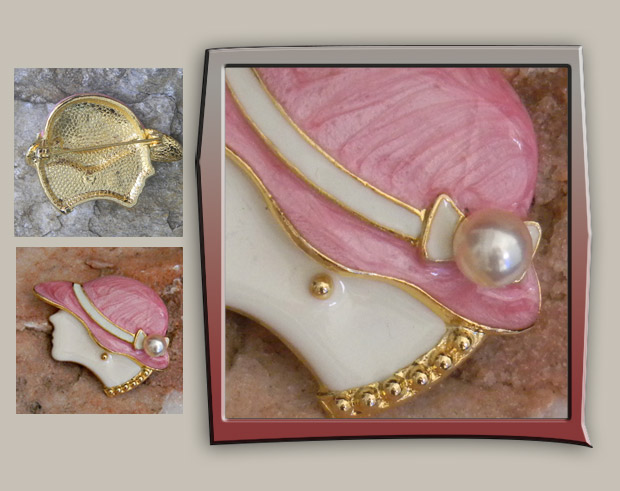 pink hat lady pin