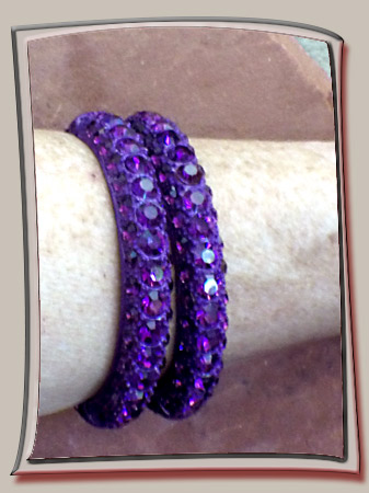 purple bangles set