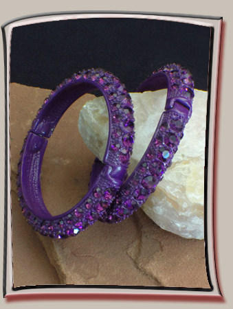purple bangles set