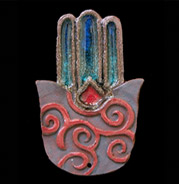 hamsa with spiral