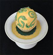 ceramic sculpture of pastry