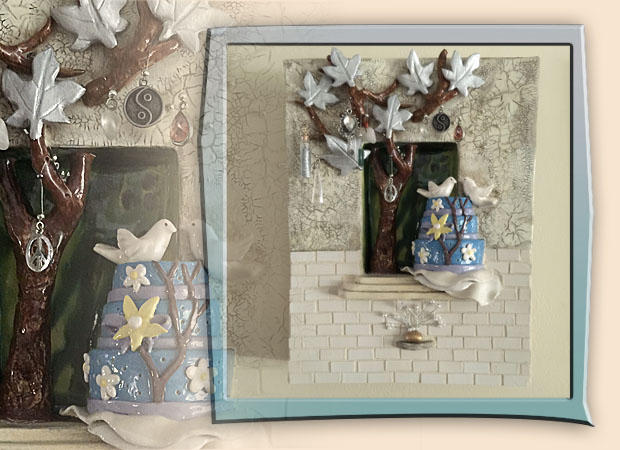 ceramic hanging peppers