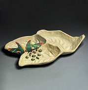 Platter with Thorn Bugs