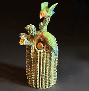 Love Birds on Saguaro Cactus