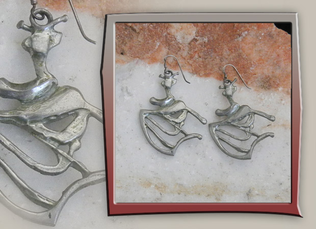 Abstract, Artsy Metal earrings