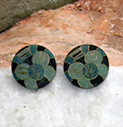 asians studs in grens and teal