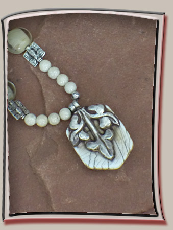  Tibetan Pendant of Floral and Butterfly