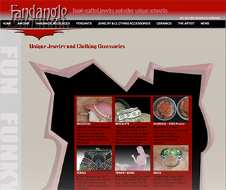 landing page from myfandangle.com