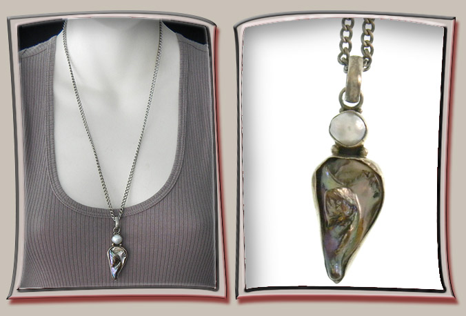 Mother-of-pearl Pendant with Pearl Inset