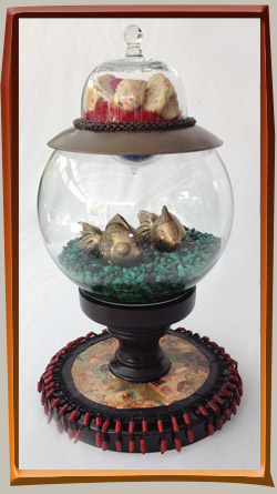 steampunk assemblage art