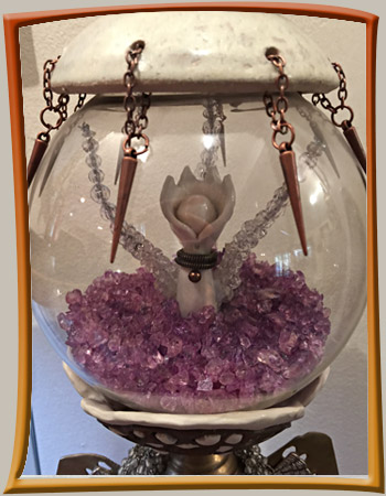 Steampunk assemblage art piece