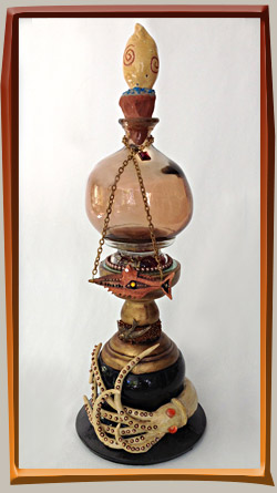 steampunk assemblage art