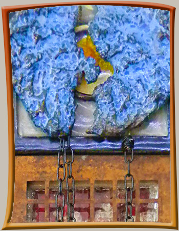 Steampunk assemblage art