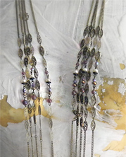 designer necklace with quality charms of animals and beads