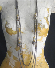 Necklace with wonderful collection of different styles of chain