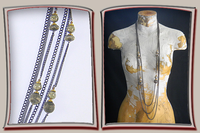 necklace of various chain styles