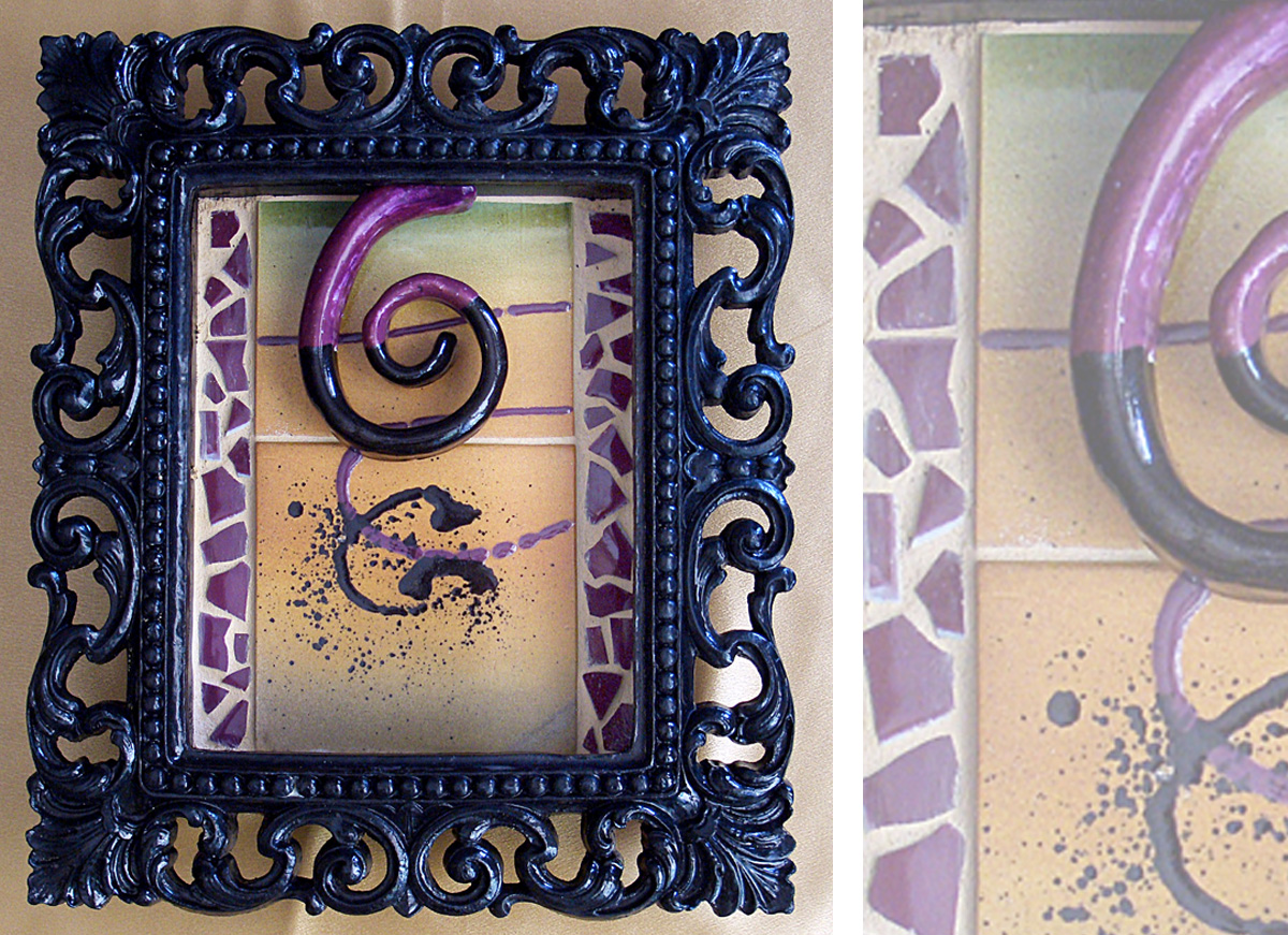 Victorian Box with Tile Inset. 