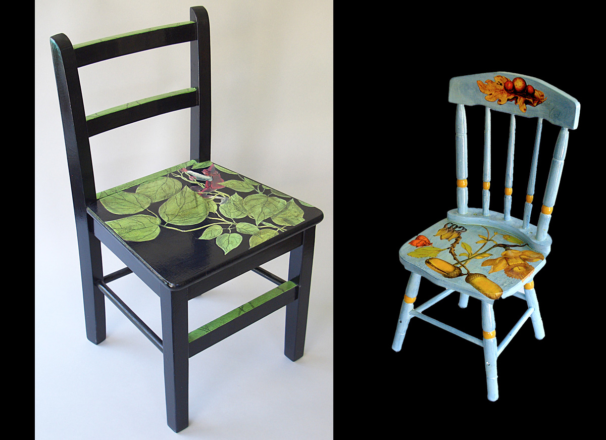 Decoupaged Chairs